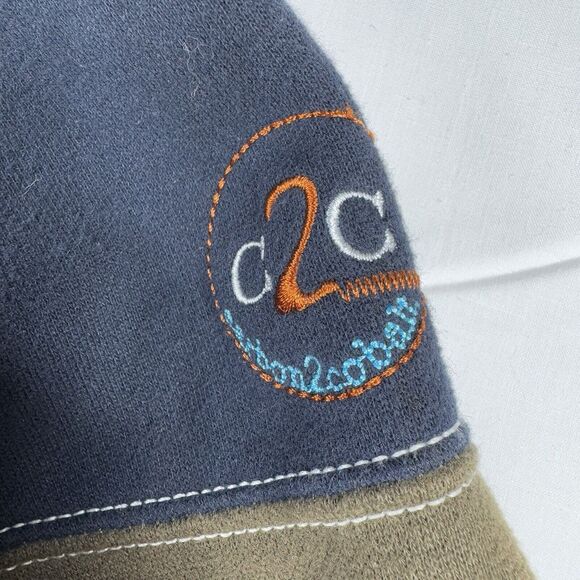 Carbon2Cobalt Jacket Men's M Fleece Full Zip Outdoors Casual Color Block Olive - Picture 8 of 13